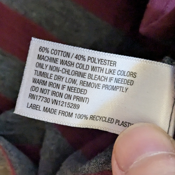 Goodfellow & Co Gray and Red Striped Tee - Picture 3 of 7